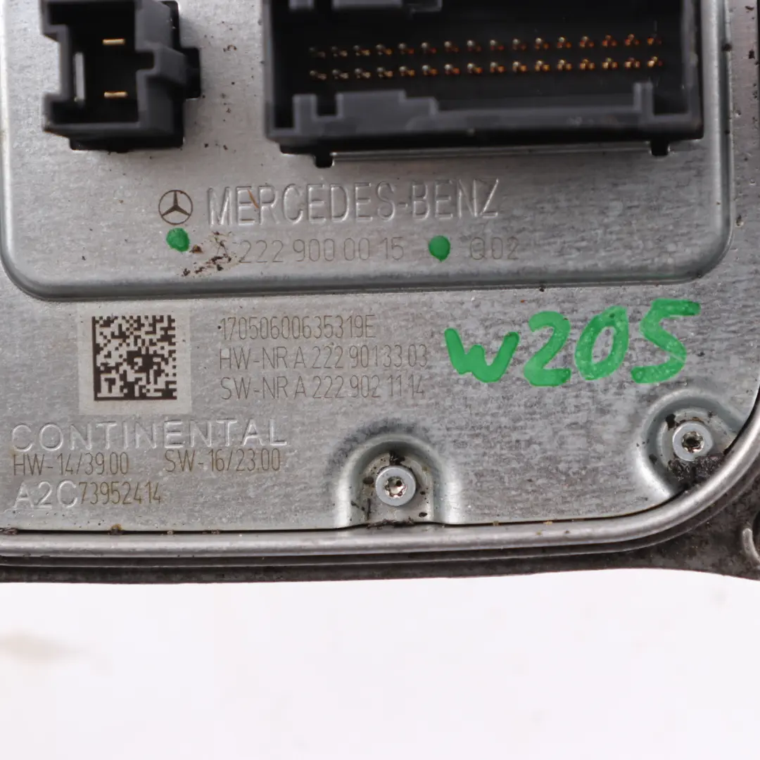 Scheinwerfer Modul Mercedes W205 W213 W238 LED Vorschaltgerät A2059009534 für mit Teilenummer A2229000015 Scheinwerfer Modul Mercedes W205 W213 W238 LED Vorschaltgerät A2059009534 - SKU A2229000015 - Teilenummer A2229000015