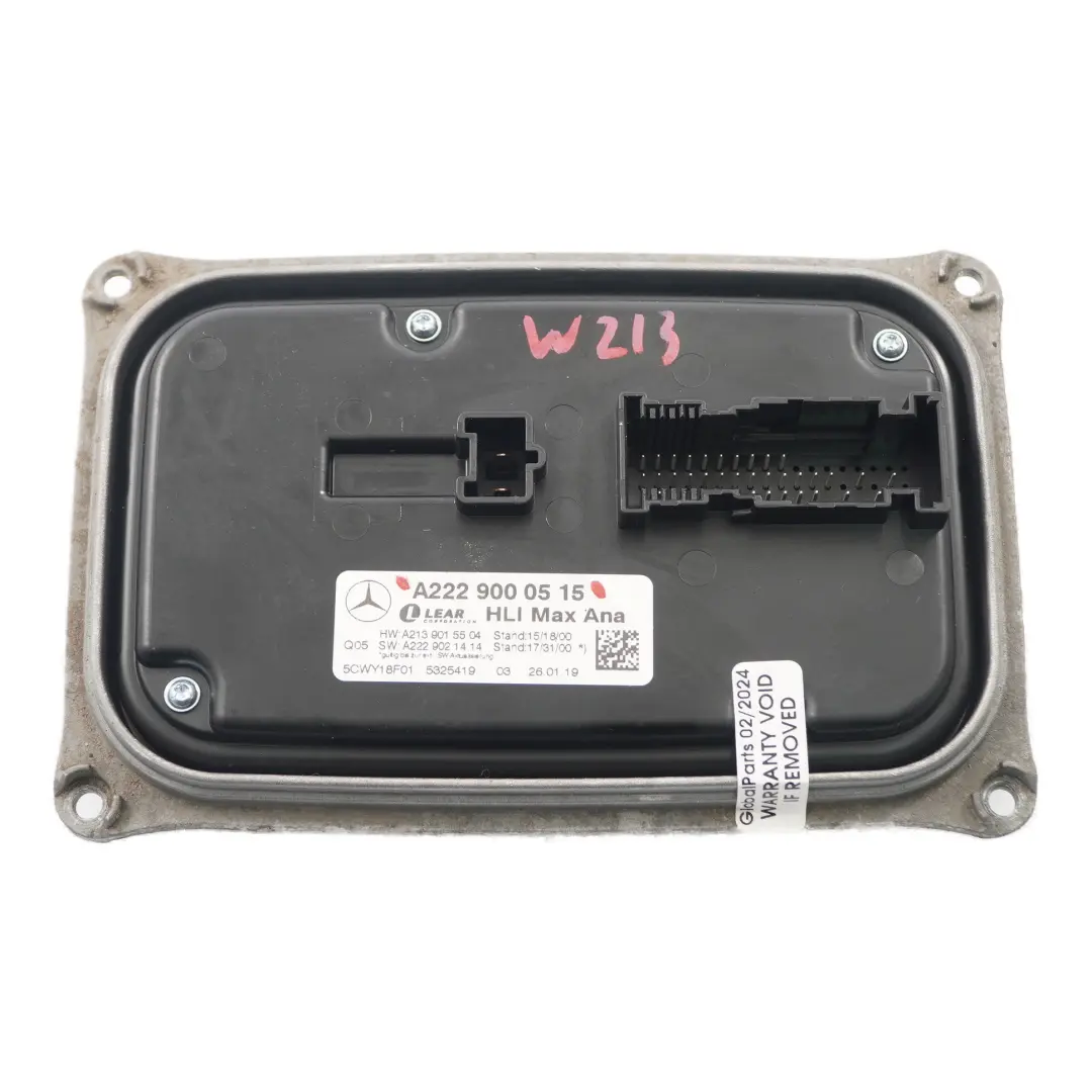  Módulo faro delantero Mercedes W205 W213 Unidad balasto LED derecho - SKU A2229000515 - Número de pieza A2229000515
