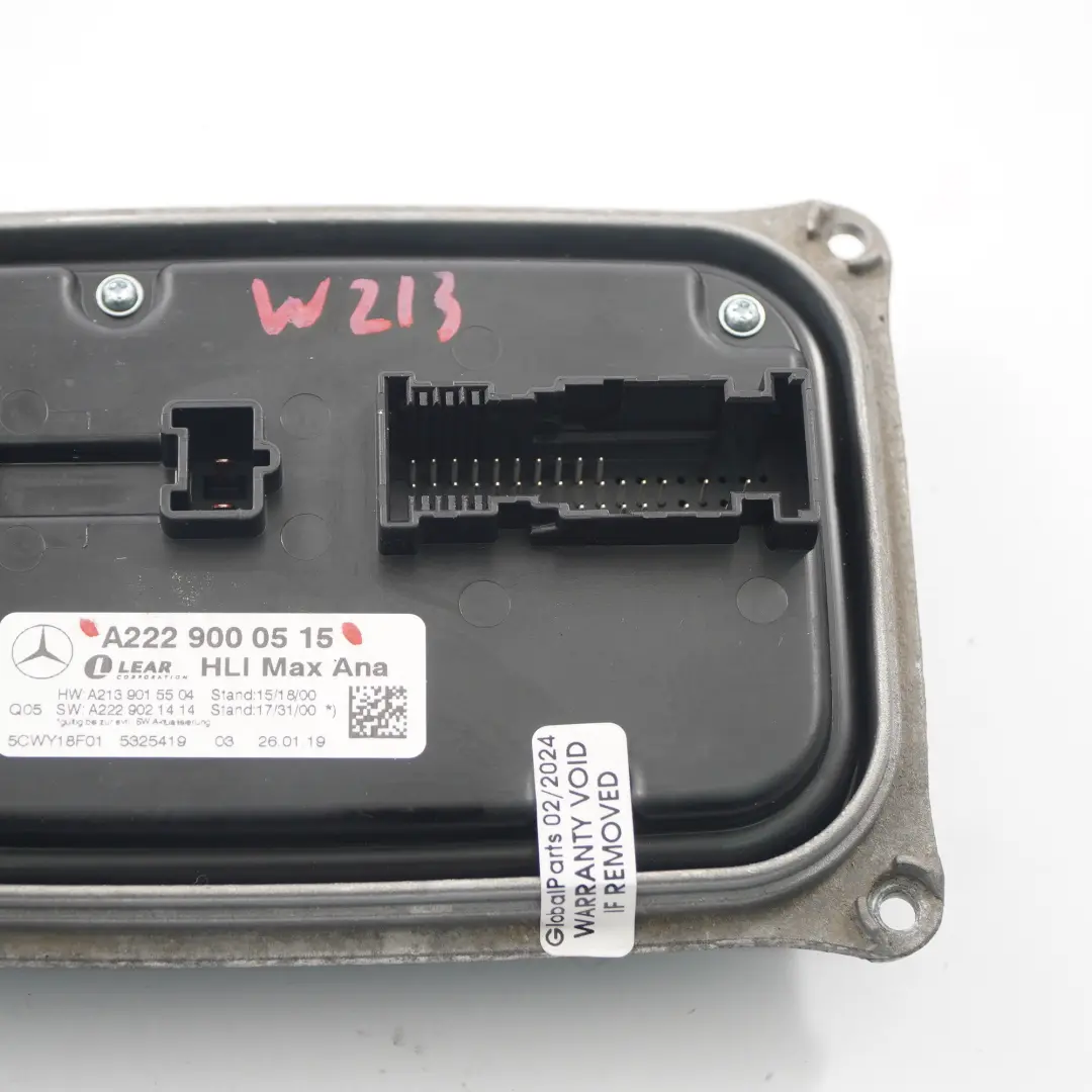  Módulo faro delantero Mercedes W205 W213 Unidad balasto LED derecho - SKU A2229000515 - Número de pieza A2229000515