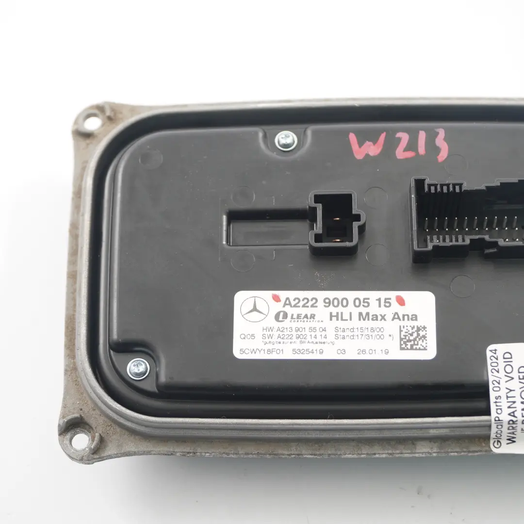Módulo faro delantero Mercedes W205 W213 Unidad balasto LED derecho para con número de pieza A2229000515 Módulo faro delantero Mercedes W205 W213 Unidad balasto LED derecho - SKU A2229000515 - Número de pieza A2229000515