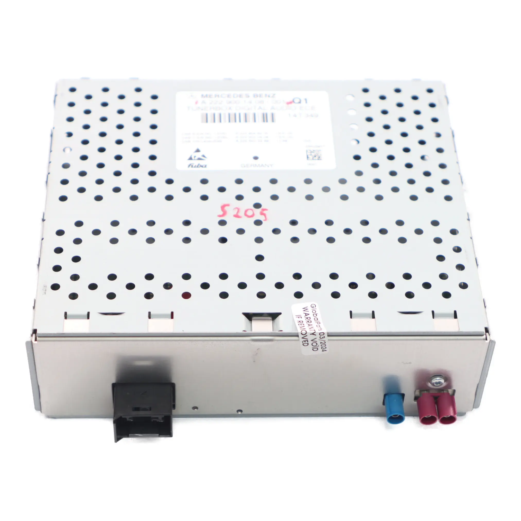 Module Mercedes S205 Coffre Tuner Digital Radio DAB Control Unit A2229001408