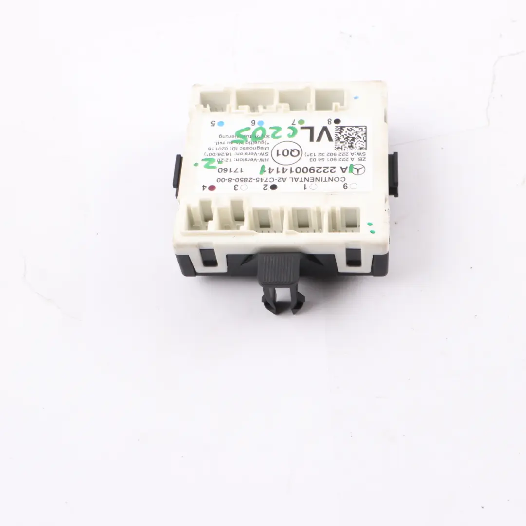 Modulo Mercedes C205 Porta anteriore sinistra Unità modulo controllo per con numero di parte A2229001414 Modulo Mercedes C205 Porta anteriore sinistra Unità modulo controllo - SKU A2229001414 - Numero di parte A2229001414