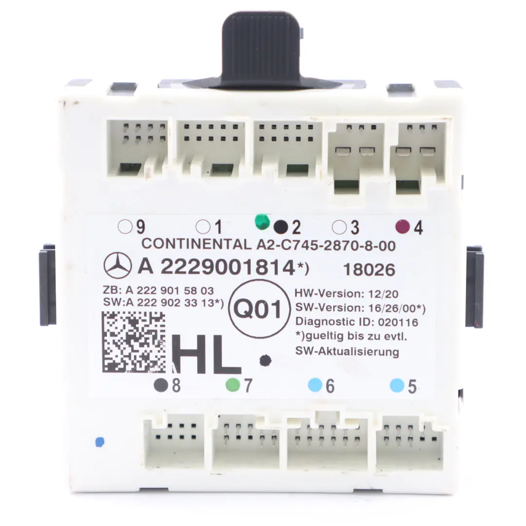 Türmodul Mercedes W205 X253 hinten links Steuergerät A1698209126 für mit Teilenummer A2229001814 Türmodul Mercedes W205 X253 hinten links Steuergerät A1698209126 - SKU A2229001814 - Teilenummer A2229001814