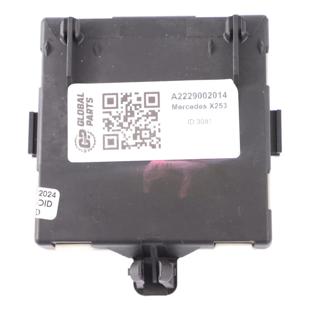 Door Module Rear Right Control Unit to Mercedes X253 with Part number A2229002014 Mercedes X253 Door Module Rear Right Control Unit - SKU A2229002014 - Part number A2229002014