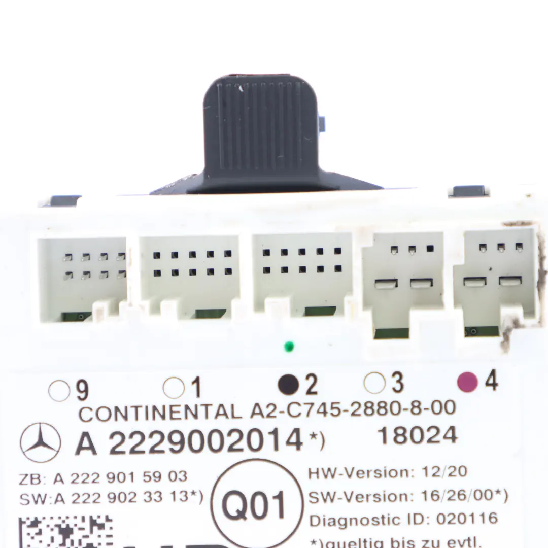 Modulo porta posteriore destra Unità di controllo per Mercedes X253 con numero di parte A2229002014 Mercedes X253 Modulo porta posteriore destra Unità di controllo - SKU A2229002014 - Numero di parte A2229002014