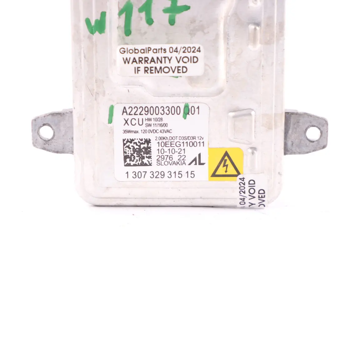 Headlamp Module Mercedes W117 Headlight Right Left Range Control  - SKU A2229003300 - Part number A2229003300