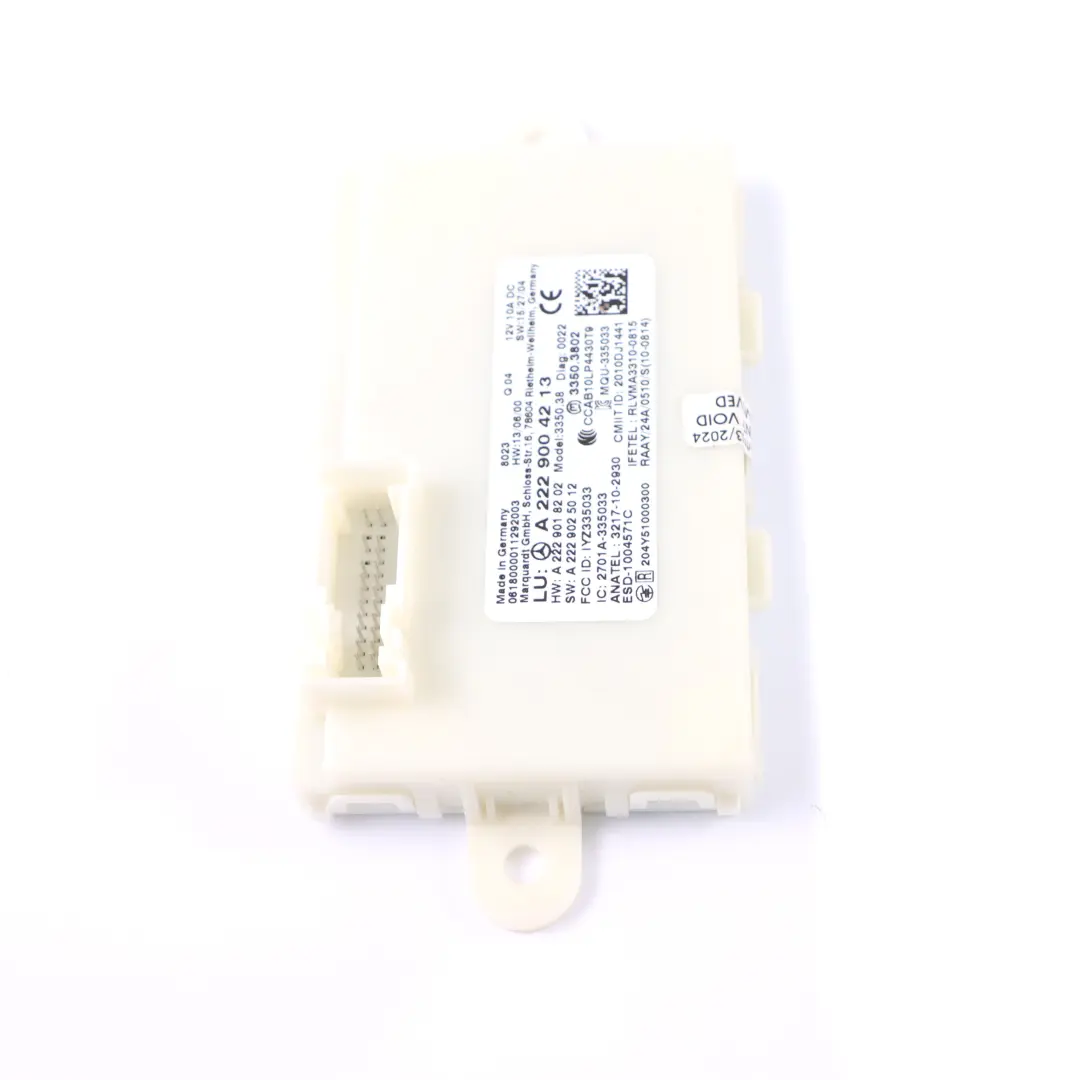  Keyless Go Mercedes W213 W222 Keyless Entry Control Unit Module - SKU A2139001710 - Part number A2139001710
