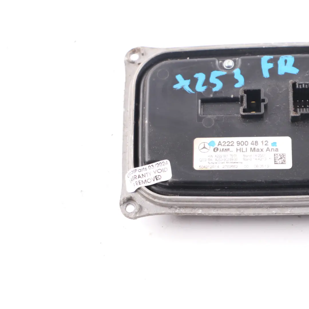 Módulo delantero Mercedes GLC X253 C253 Derecha LED Balasto Unidad para con número de pieza A2229004812 Módulo delantero Mercedes GLC X253 C253 Derecha LED Balasto Unidad - SKU A2229004812 - Número de pieza A2229004812