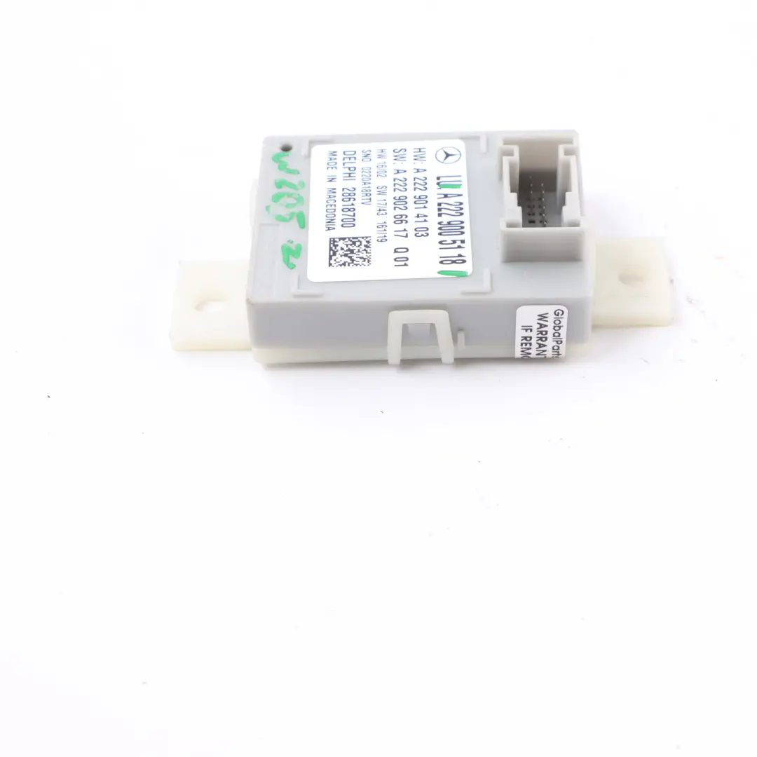 Modulo Luce Ambiente Colore ECU per Mercedes W205 con numero di parte A2229005118 Mercedes W205 Modulo Luce Ambiente Colore ECU - SKU A2229005118 - Numero di parte A2229005118