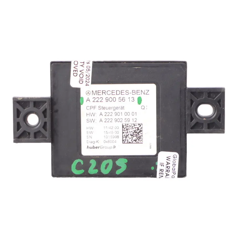 W253 Módulo unidad control cámara visión trasera para Mercedes W205 W222 con número de pieza A2229005613 Mercedes W205 W222 W253 Módulo unidad control cámara visión trasera - SKU A2229005613 - Número de pieza A2229005613