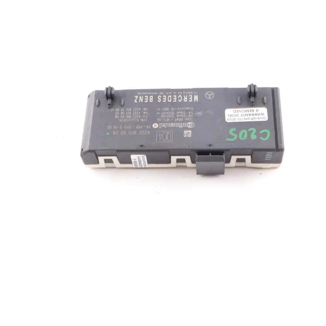 Mercedes W205 W217 W222 Module de contrôle du hayon et du coffre - SKU A2229006008 - Numéro de pièce A2229006008