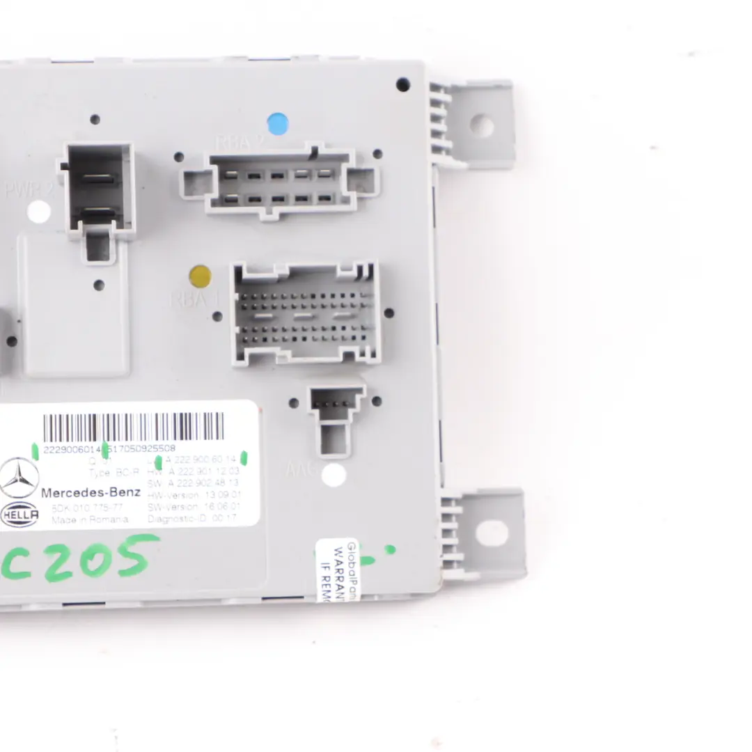 Mercedes S205 C205 SAM Modul Hintere Komfort Steuergerät ECU - SKU A2229006014 - Teilenummer A2229006014