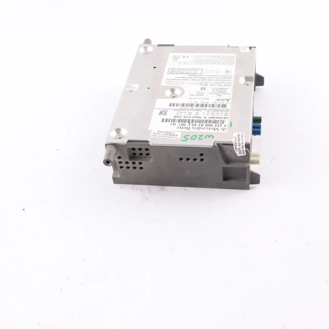 Mercedes W205 W213 C238 Hauptgerät Radio DAB Multimedia Steuerung - SKU A2229006320 - Teilenummer A2229006320
