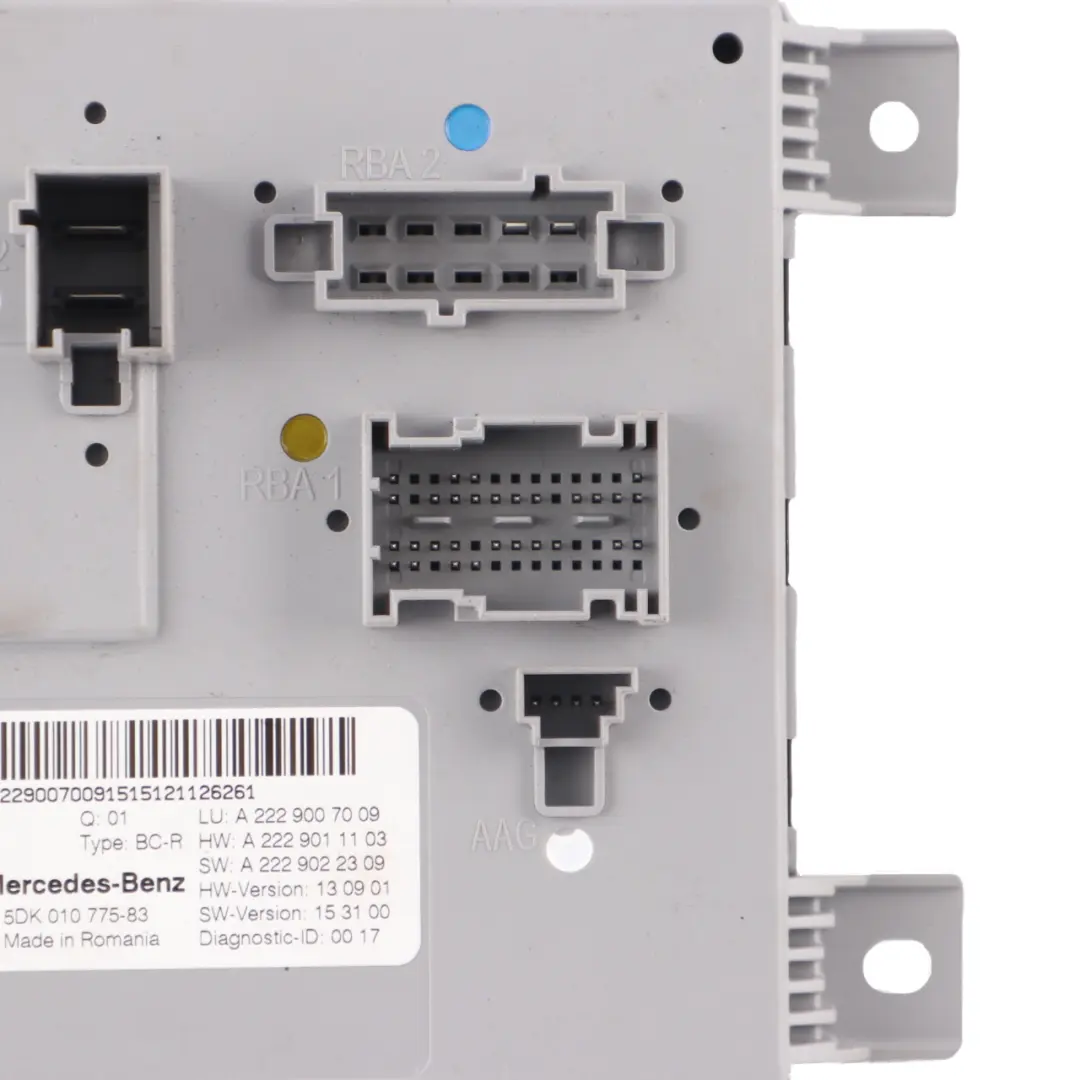 Mercedes W205 SAM Module Comfort Control Unit ECU - SKU A2229007009 - Part number A2229007009