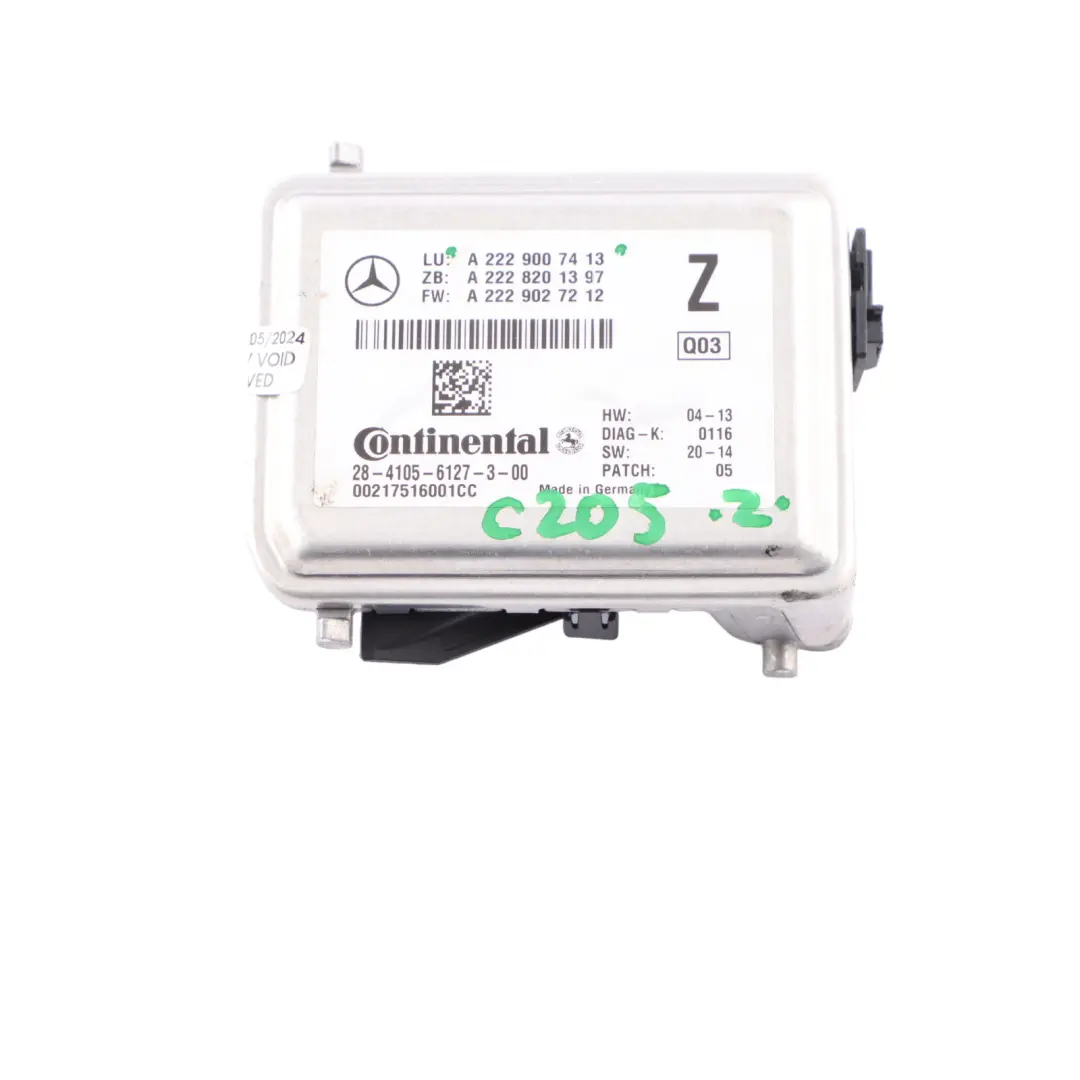 Mercedes W205 W217 W253 Front Windscreen Lane Assist Camera - SKU A2229007413 - Part number A2229007413