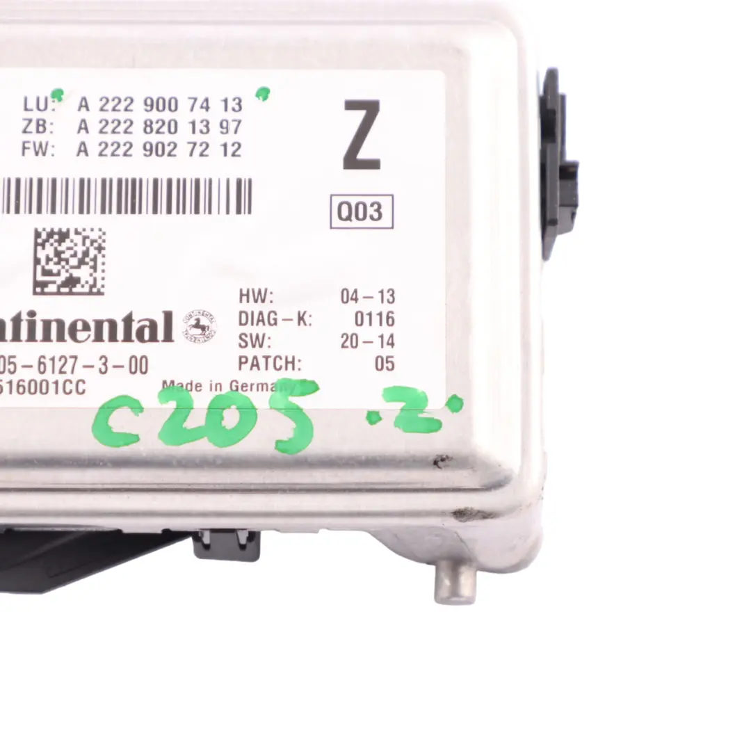 Mercedes W205 W217 Parabrezza anteriore Telecamera Assistenza Corsia - SKU A2229007413 - Numero di parte A2229007413