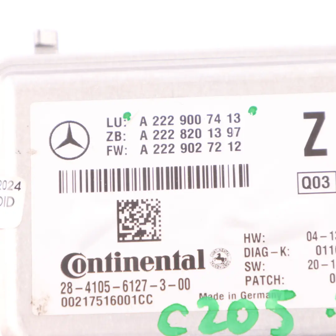 Mercedes W205 W217 W253 Kamera Asystenta Pasa Ruchu Przód - SKU A2229007413 - Numer Części A2229007413