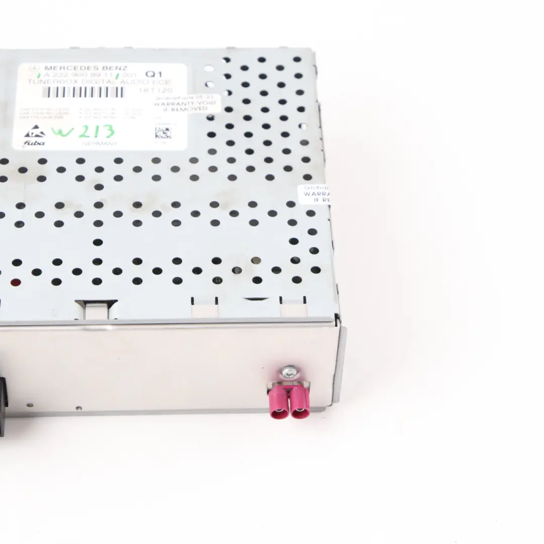 Caja sintonización Mercedes W213 W205 W222 Unidad control audio DAB para con número de pieza A2229008911 Caja sintonización Mercedes W213 W205 W222 Unidad control audio DAB - SKU A2229008911 - Número de pieza A2229008911