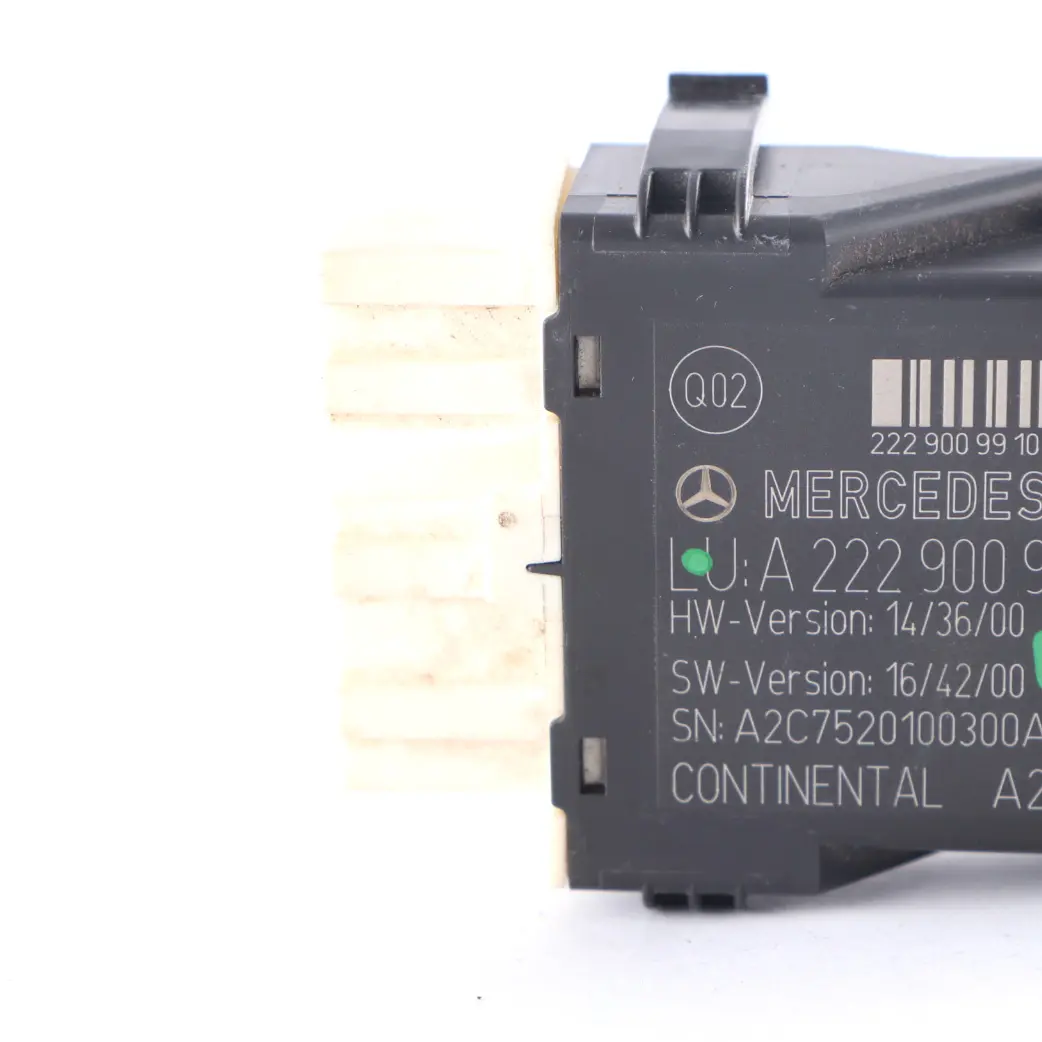 Mercedes W205 W213 C238 Sedile Riscaldamento Modulo Unità Controllo - SKU A2229009910 - Numero di parte A2229009910