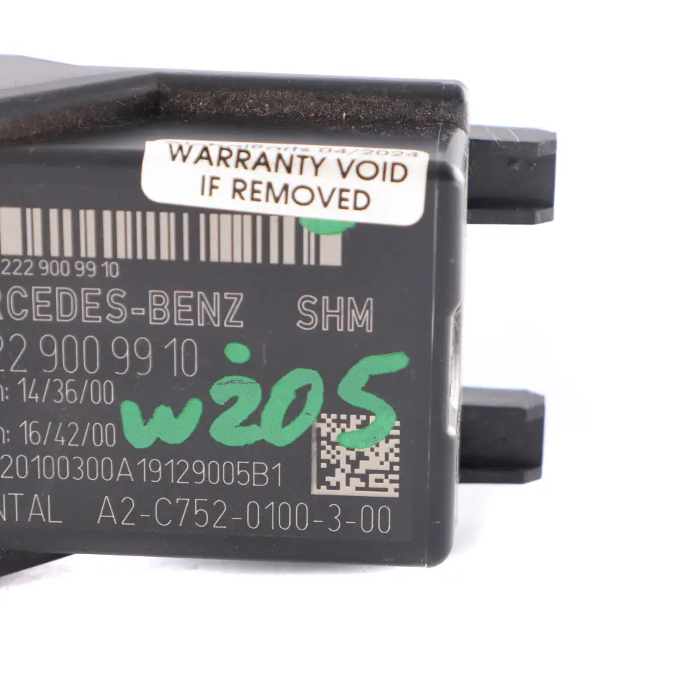 Módulo calefacción asiento Unidad control para Mercedes W205 W213 C238 con número de pieza A2229009910 Mercedes W205 W213 C238 Módulo calefacción asiento Unidad control - SKU A2229009910 - Número de pieza A2229009910