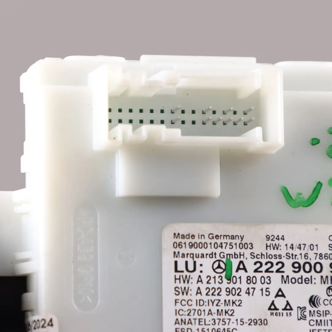 ECU Moduł Zamków Drzwi System Keyless Go Mercedes W205 W213 - SKU A2229009915 - Numer Części A2229009915