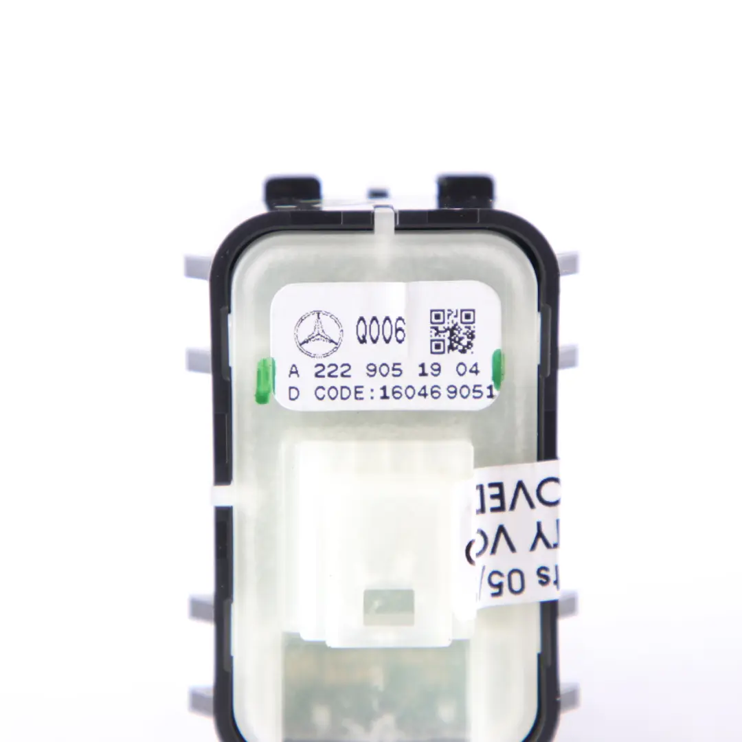 Interruptor Elevalunas Lado Pasajero para Mercedes W213 S213 con número de pieza A2229051904 Mercedes W213 S213 Interruptor Elevalunas Lado Pasajero - SKU A2229051904 - Número de pieza A2229051904