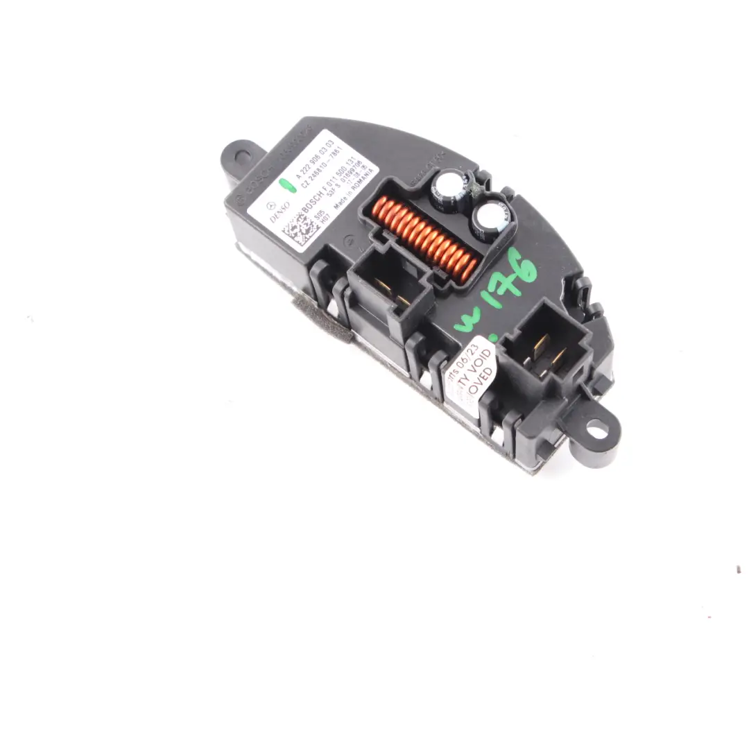 Gebläsemotor Mercedes W176 W246 Heizungslüfter Widerstand Regler für mit Teilenummer A2229060303 Gebläsemotor Mercedes W176 W246 Heizungslüfter Widerstand Regler - SKU A2229060303 - Teilenummer A2229060303