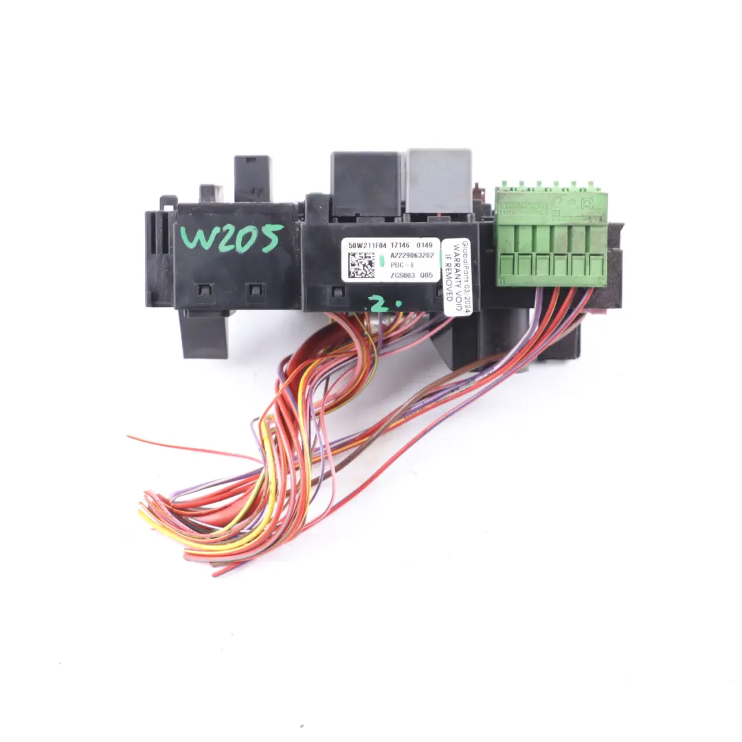 Fuse Box Mercedes W205 W222 Electrical Relay Box Module Unit to with Part number A2229063202 Fuse Box Mercedes W205 W222 Electrical Relay Box Module Unit - SKU A2229063202 - Part number A2229063202