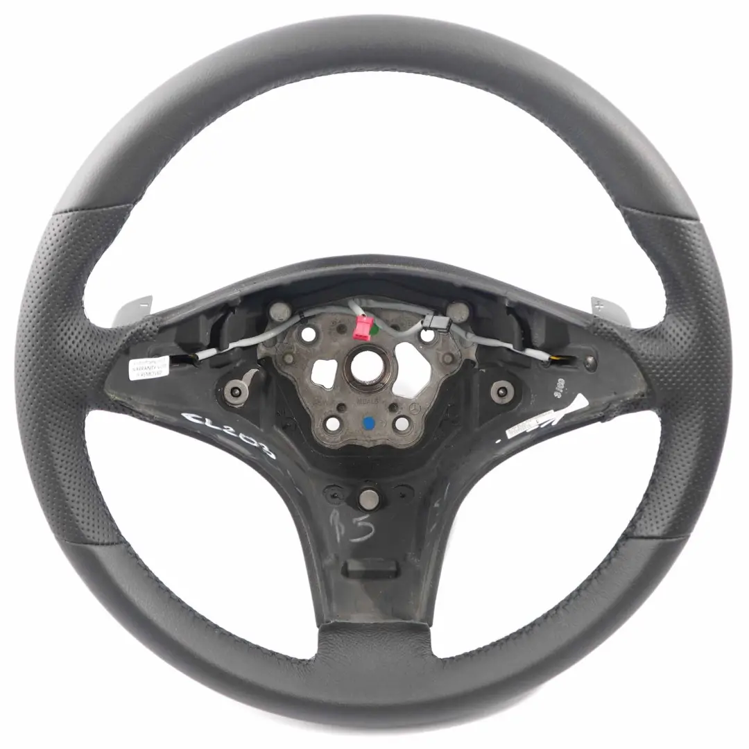 NUOVO Volante in Pelle Nera Palette del Cambio per Mercedes CLC CL203 con numero di parte A2304602218 Mercedes CLC CL203 NUOVO Volante in Pelle Nera Palette del Cambio - SKU A2304602218-1 - Numero di parte A2304602218