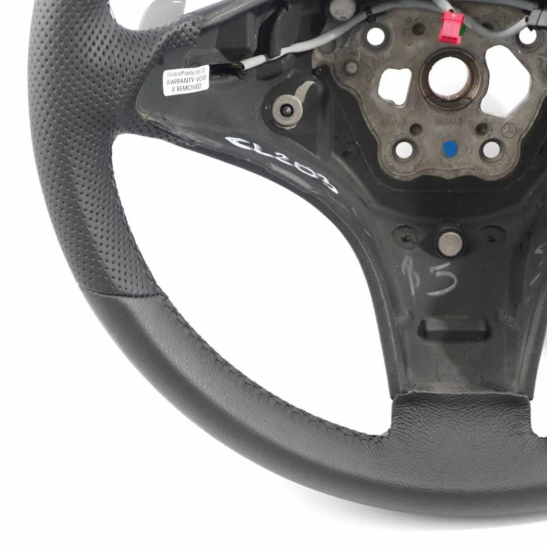 Mercedes CLC CL203 NOUVEAU Volant en Cuir Noir Palettes de Changement de Vitesse - SKU A2304602218-1 - Numéro de pièce A2304602218