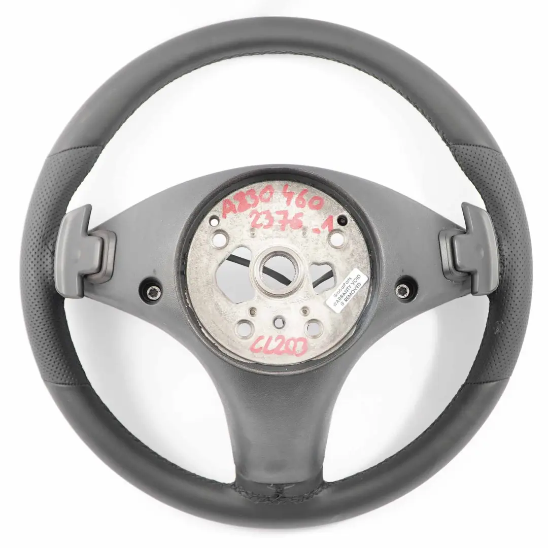 NUEVO Volante de Cuero Negro Paletas de Cambio para Mercedes CLC CL203 con número de pieza A2304602376 Mercedes CLC CL203 NUEVO Volante de Cuero Negro Paletas de Cambio - SKU A2304602376-1 - Número de pieza A2304602376