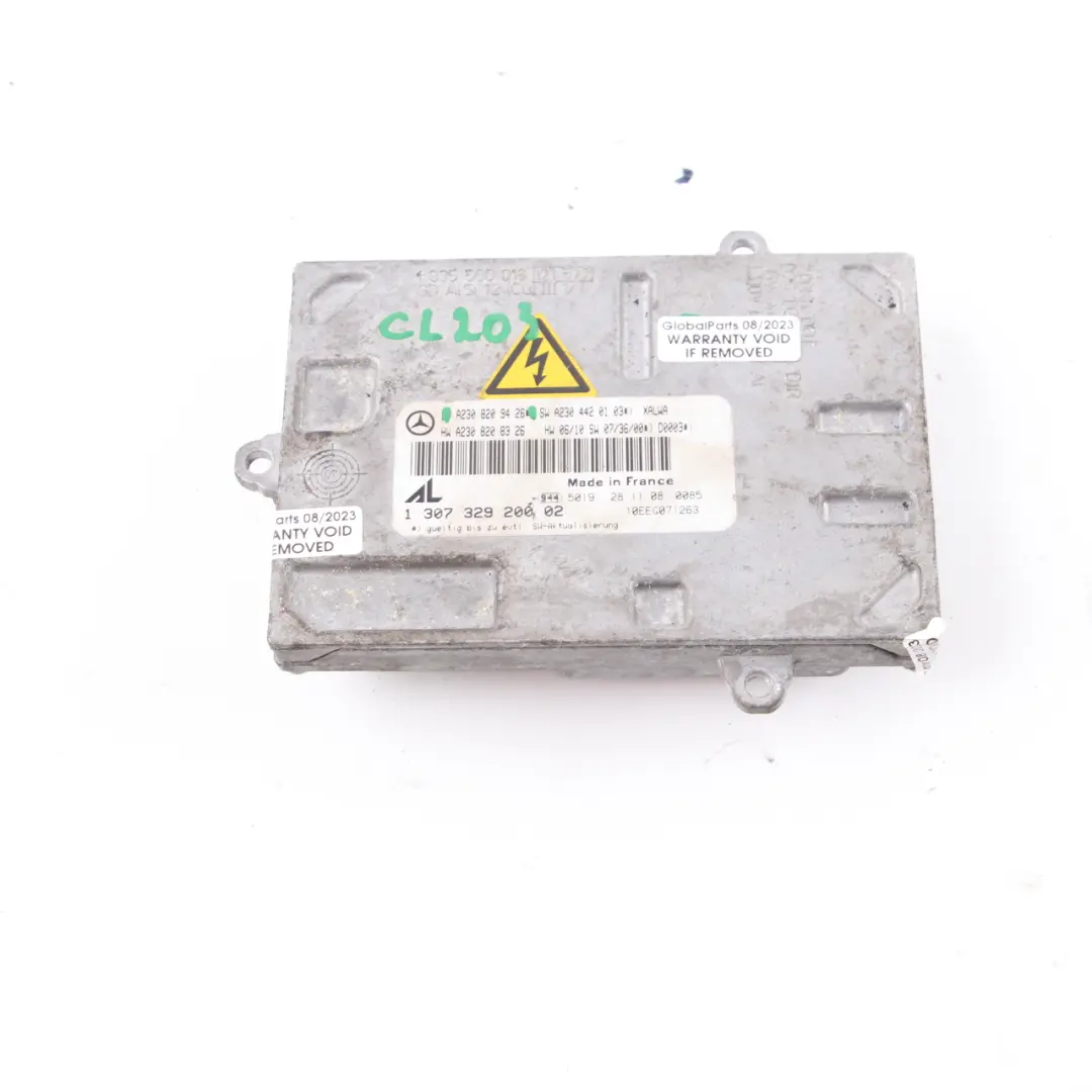 Headlight Module Mercedes CL203 Bi-Xenon Ballast Control Unit Front to with Part number A2308209426 Headlight Module Mercedes CL203 Bi-Xenon Ballast Control Unit Front - SKU A2308209426 - Part number A2308209426