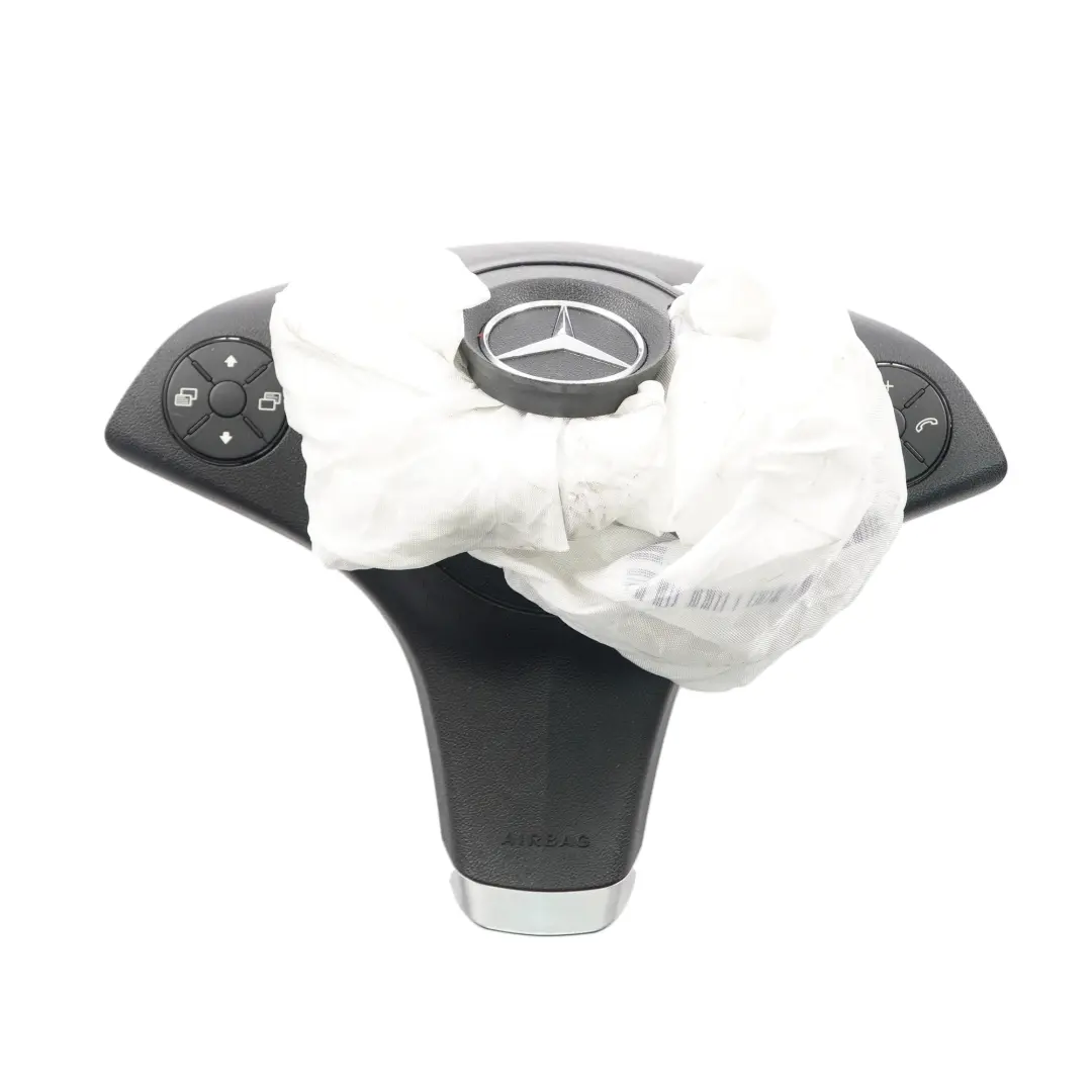 Mercedes CL203 Steering Wheel Air Module Bag Black Trim - SKU A2308602402 - Part number A2308602402