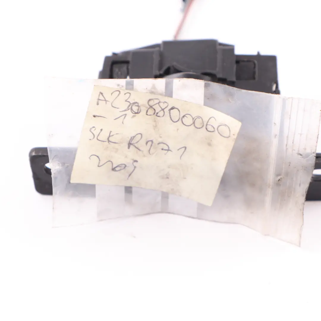 Mécanisme de verrouillage du capot pour Mercedes SLK R171 à propos du numéro de pièce A2308800060 Mercedes SLK R171 Mécanisme de verrouillage du capot - SKU A2308800060 - Numéro de pièce A2308800060
