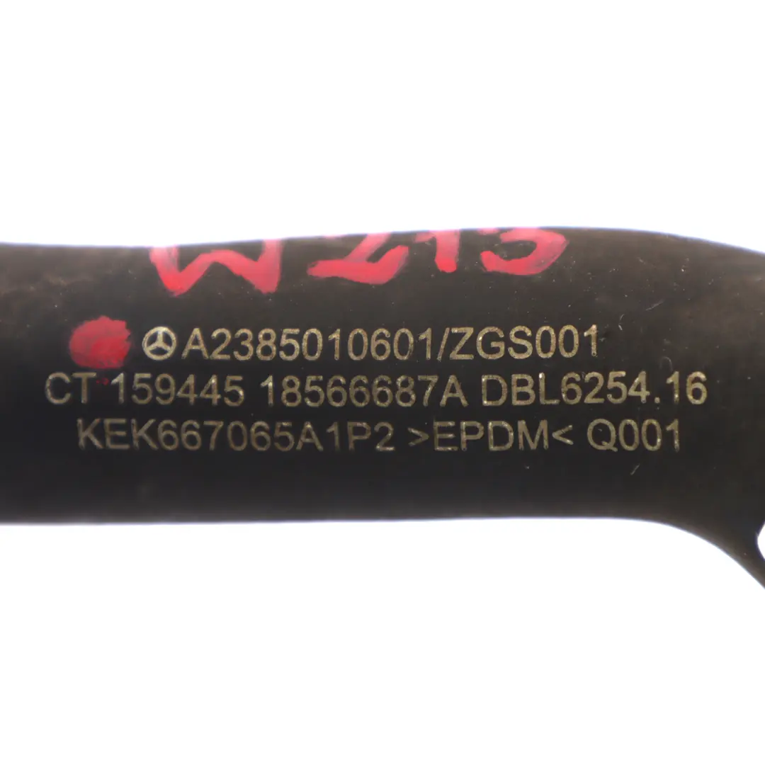 Manguera de refrigerante Mercedes W213 C238 Bomba agua al radiador - SKU A2385010601 - Número de pieza A2385010601