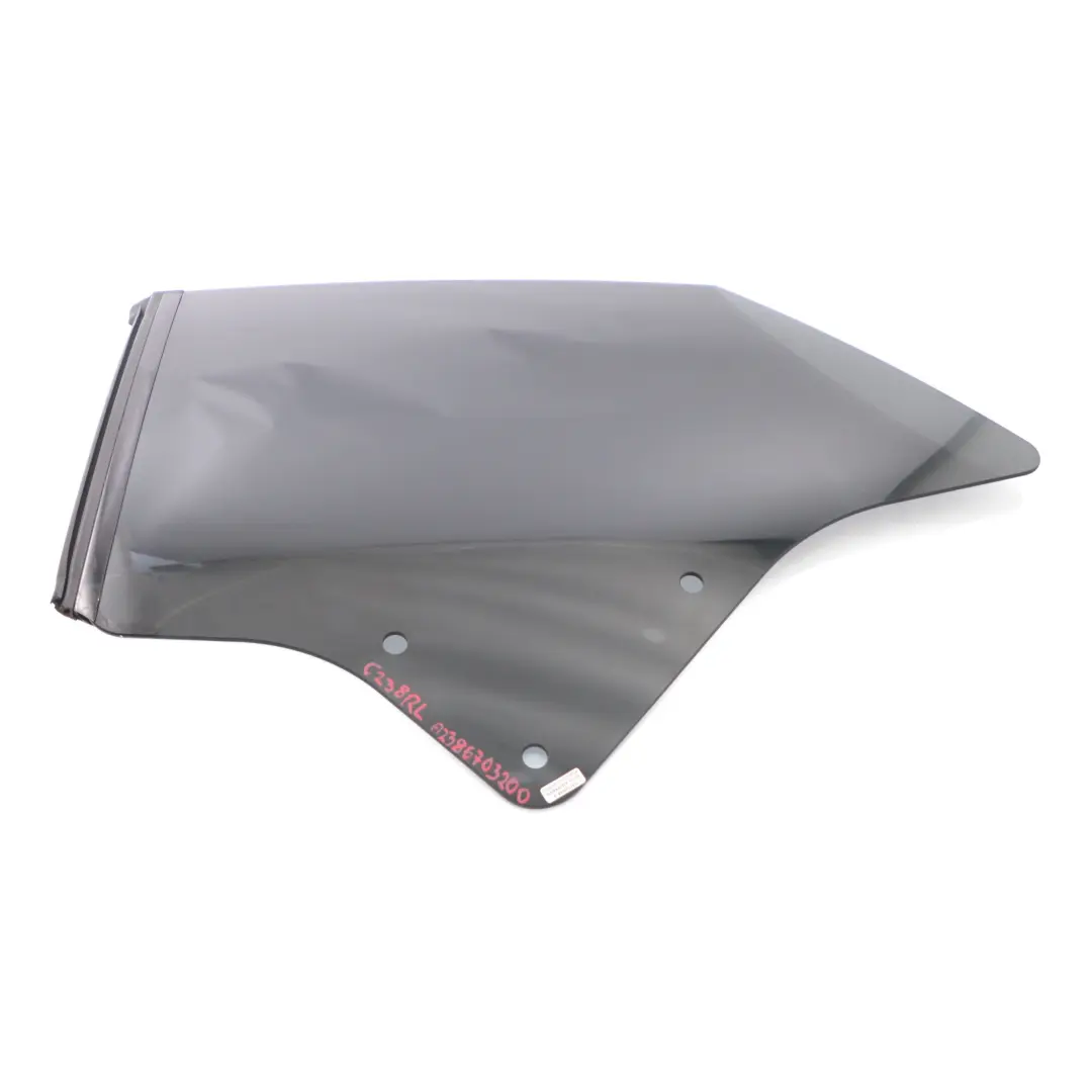 Side Window Quarter Glass Rear Left N/S Glazing Black to Mercedes C238 with Part number A2386703100 Mercedes C238 Side Window Quarter Glass Rear Left N/S Glazing Black - SKU A2386703100 - Part number A2386703100