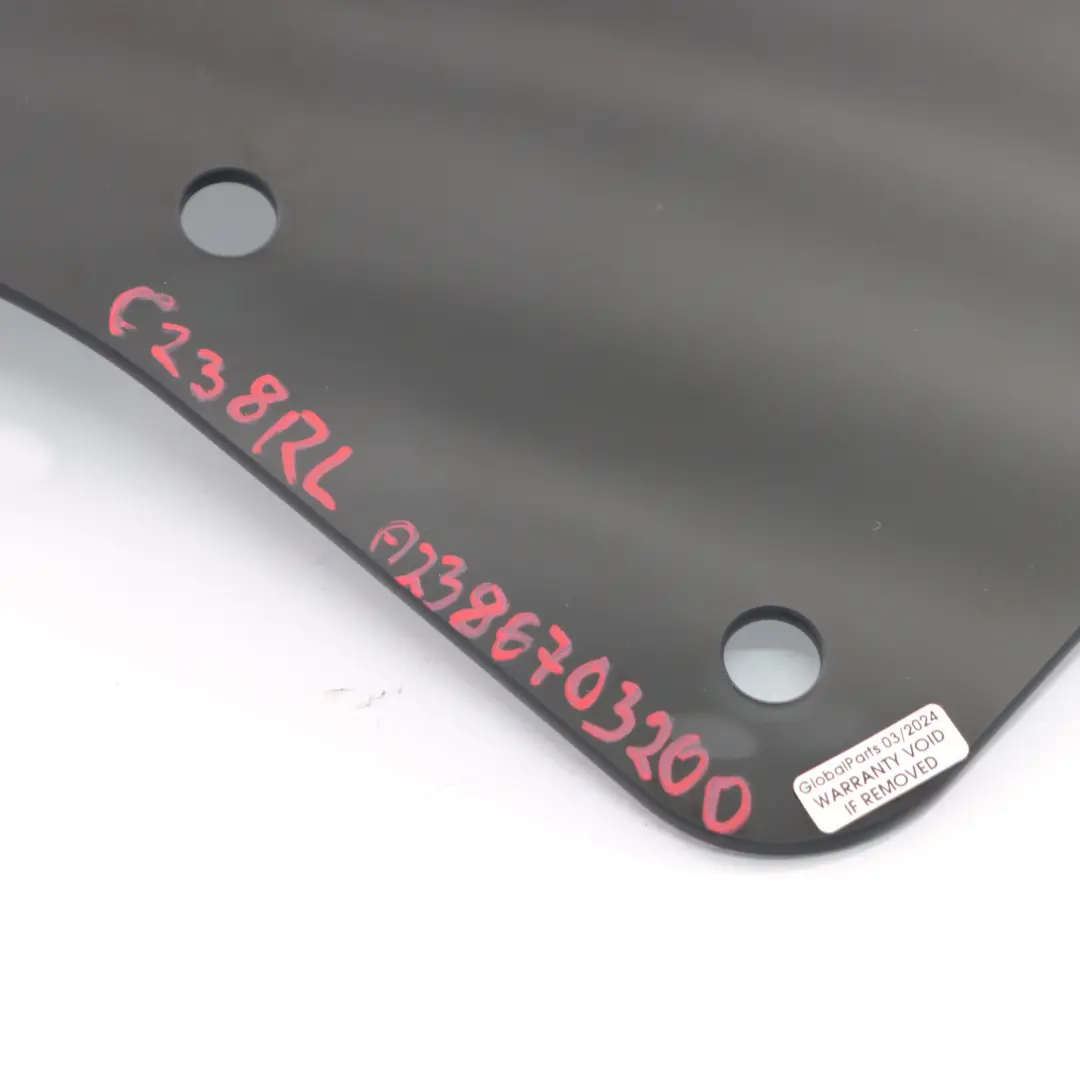 Mercedes C238 Vetro finestrino laterale posteriore sinistro nero - SKU A2386703100 - Numero di parte A2386703100