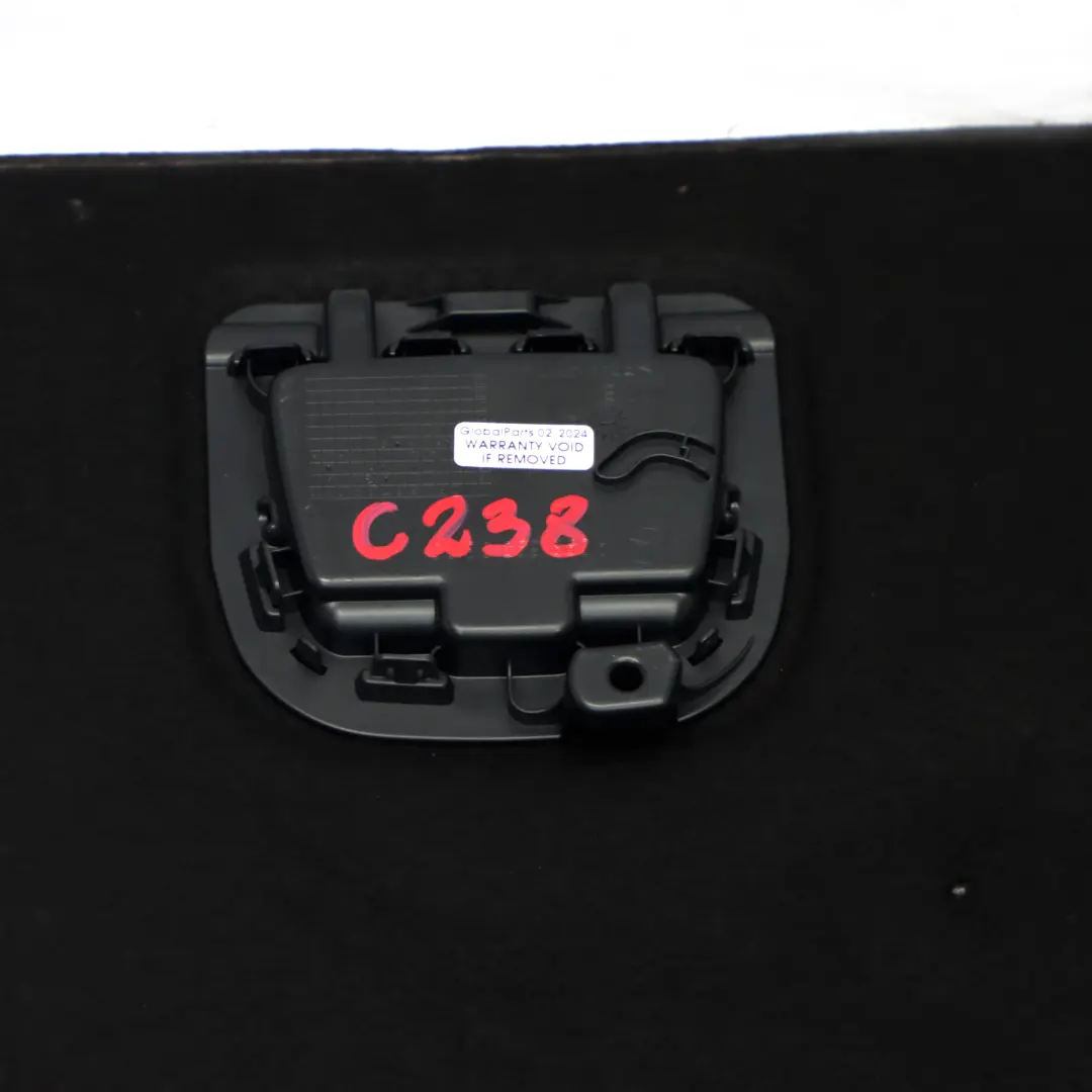Boot Trunk Floor Rear Loading Trim Panel Carpet Black to Mercedes C238 with Part number A2386800100 Mercedes C238 Boot Trunk Floor Rear Loading Trim Panel Carpet Black - SKU A2386800100 - Part number A2386800100