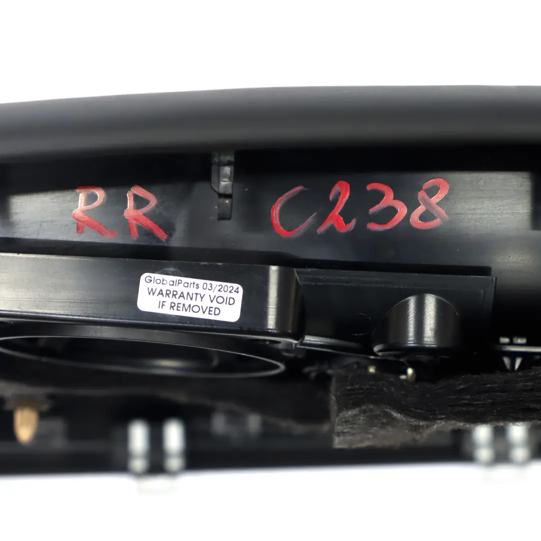  Seitliche Verkleidung Mercedes C238 Hinten Rechts Abdeckung Leder Schwarz - SKU A2386905002 - Teilenummer A2386905002