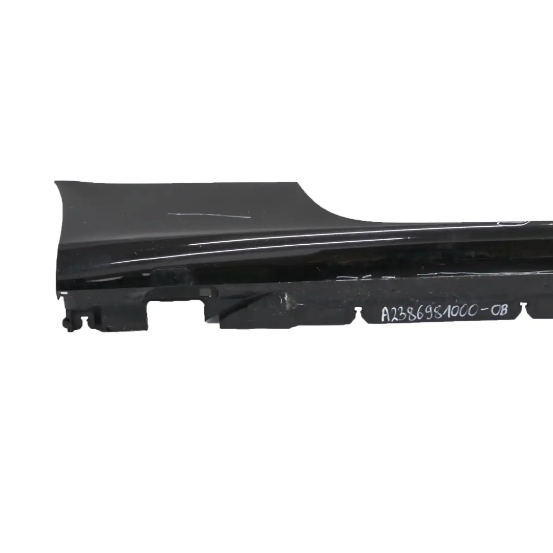 Side Skirt Door Sill AMG Right O/S Obsidian Black Metallic - 197 to Mercedes C238 with Part number A2386981000 Mercedes C238 Side Skirt Door Sill AMG Right O/S Obsidian Black Metallic - 197 - SKU A2386981000-OB - Part number A2386981000