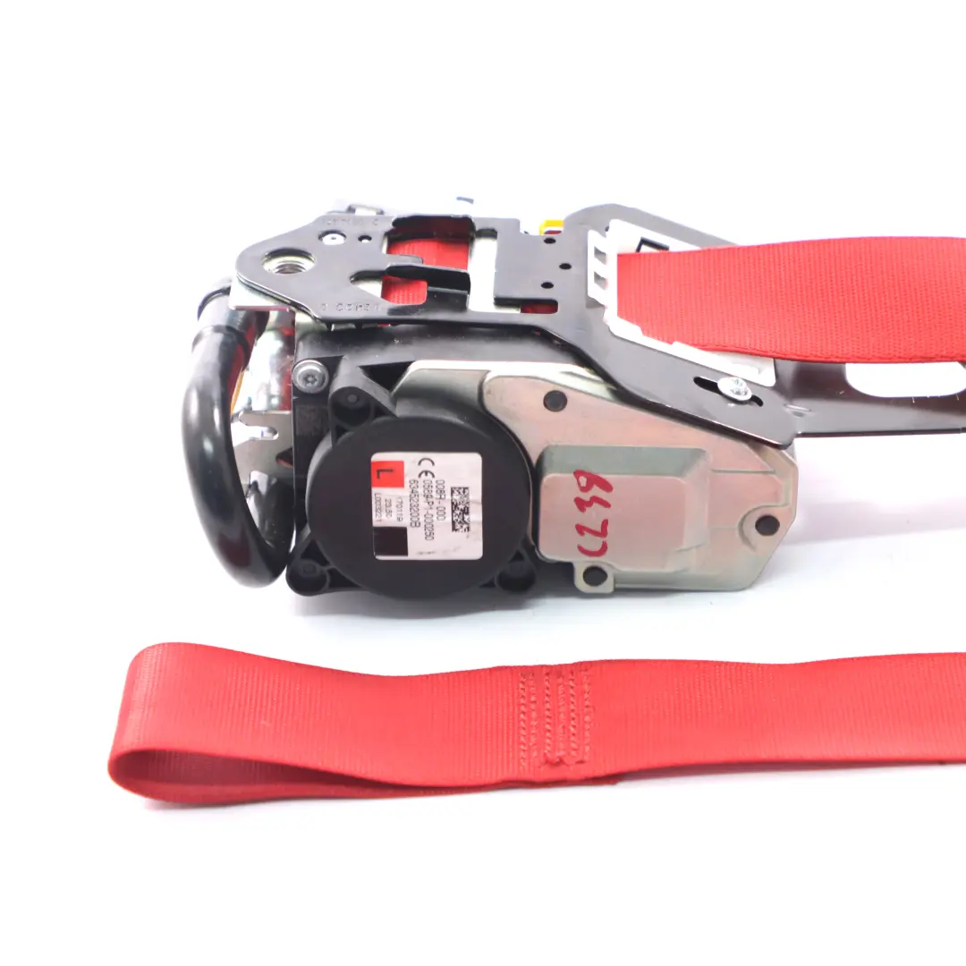 Cinturón de seguridad delantero izquierdo rojo para Mercedes C238 Coupe con número de pieza A2388602800 Mercedes C238 Coupe Cinturón de seguridad delantero izquierdo rojo - SKU A2388602800 - Número de pieza A2388602800