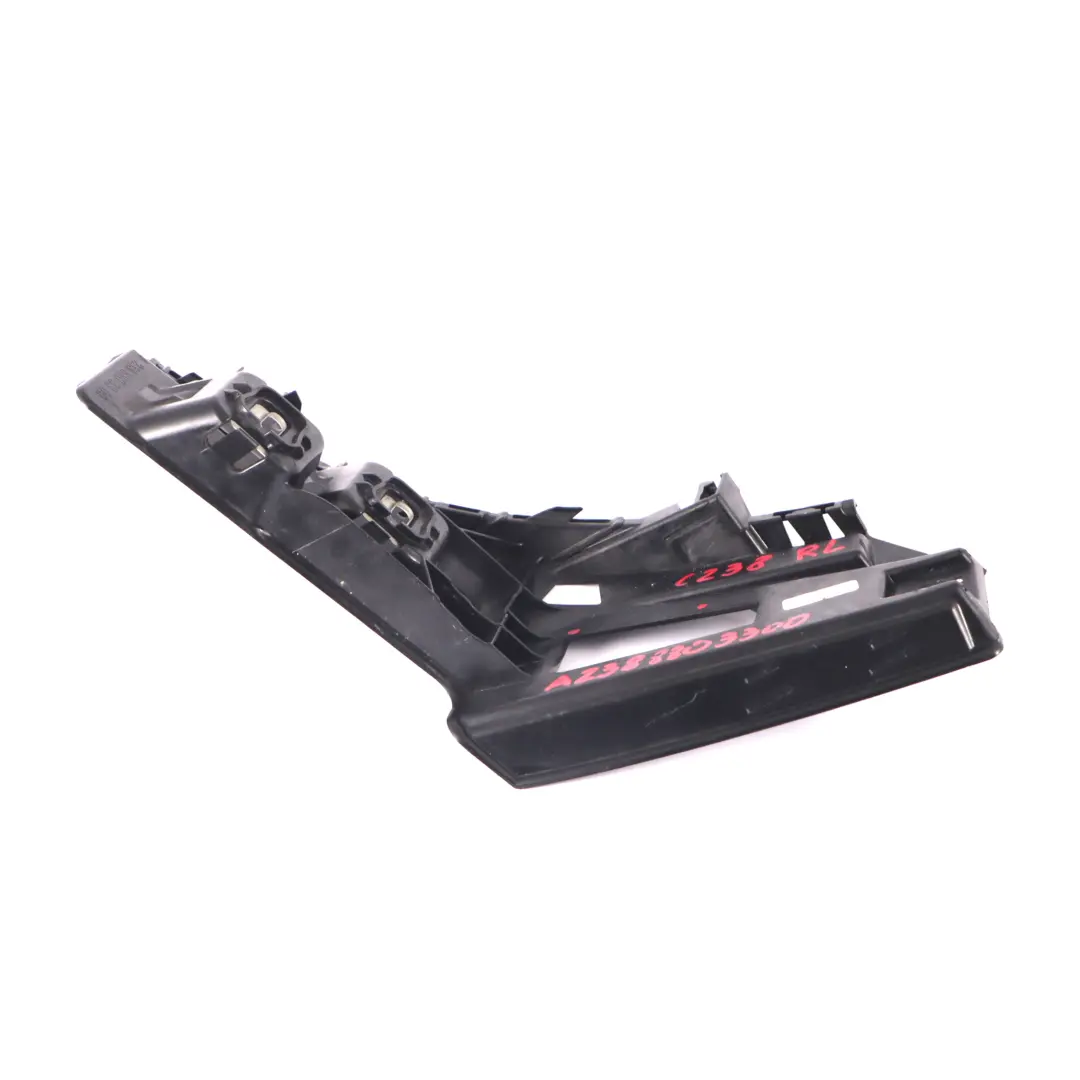 Bumper Carrier Left N/S Mount Support Bracket to Mercedes C238 Rear with Part number A2388803300 Mercedes C238 Rear Bumper Carrier Left N/S Mount Support Bracket - SKU A2388803300 - Part number A2388803300