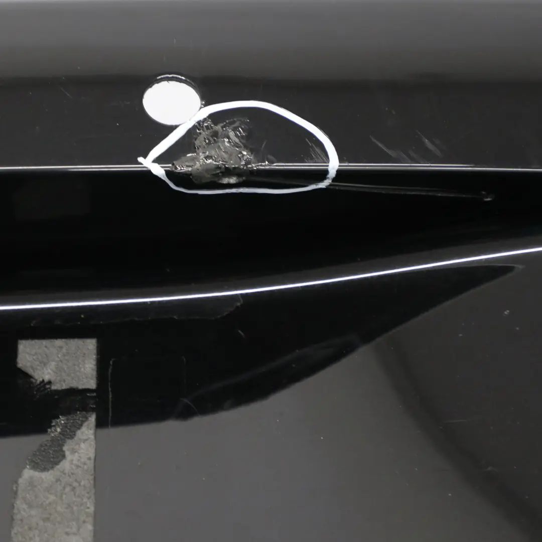 Mercedes C238 Bumper Rear Trim Panel Cover AMG Obsidian Black Metallic - 197 - SKU A2388858000-OB - Part number A2388858000