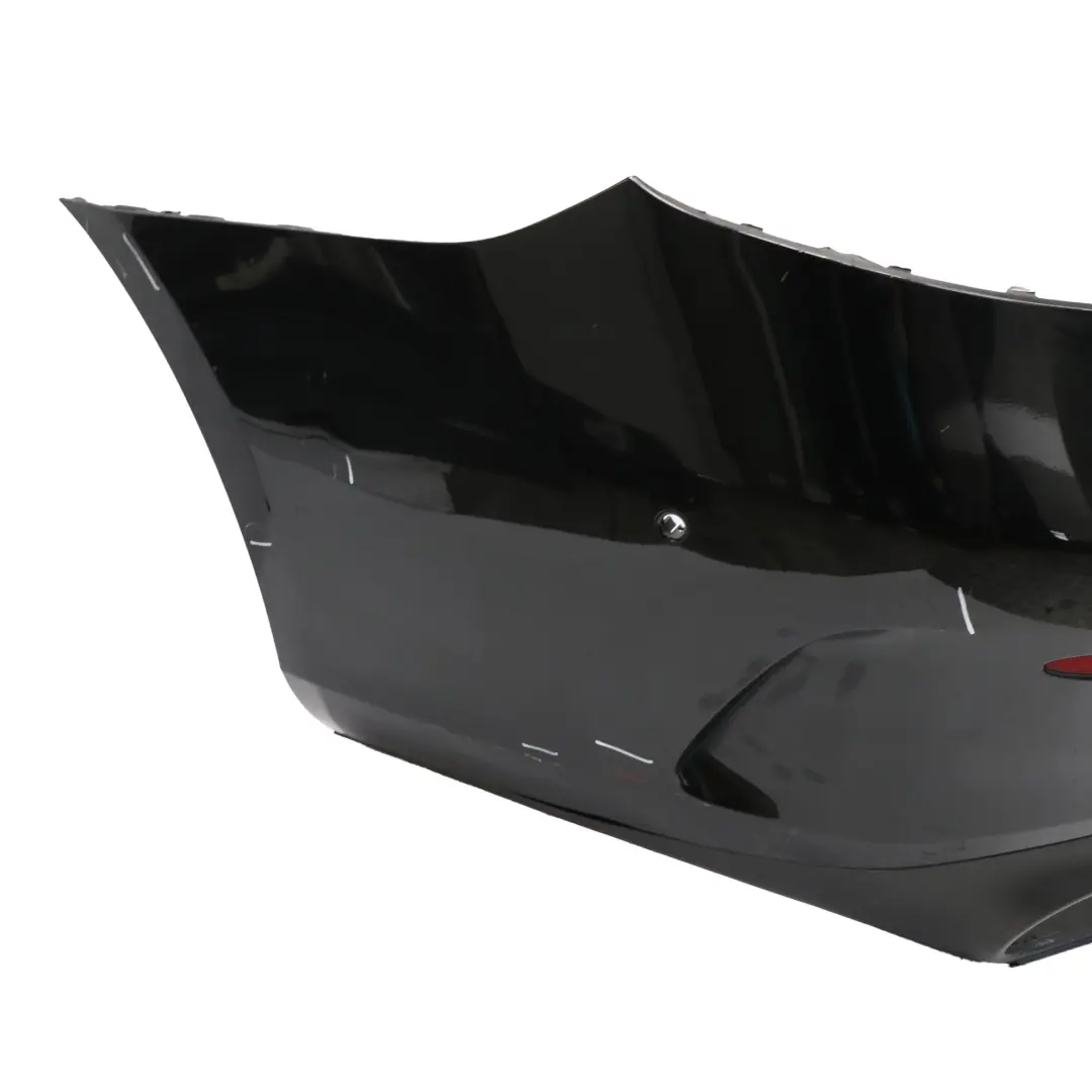 Bumper Rear Trim Panel Cover AMG Obsidian Black Metallic - 197 to Mercedes C238 with Part number A2388858000 Mercedes C238 Bumper Rear Trim Panel Cover AMG Obsidian Black Metallic - 197 - SKU A2388858000-OB - Part number A2388858000