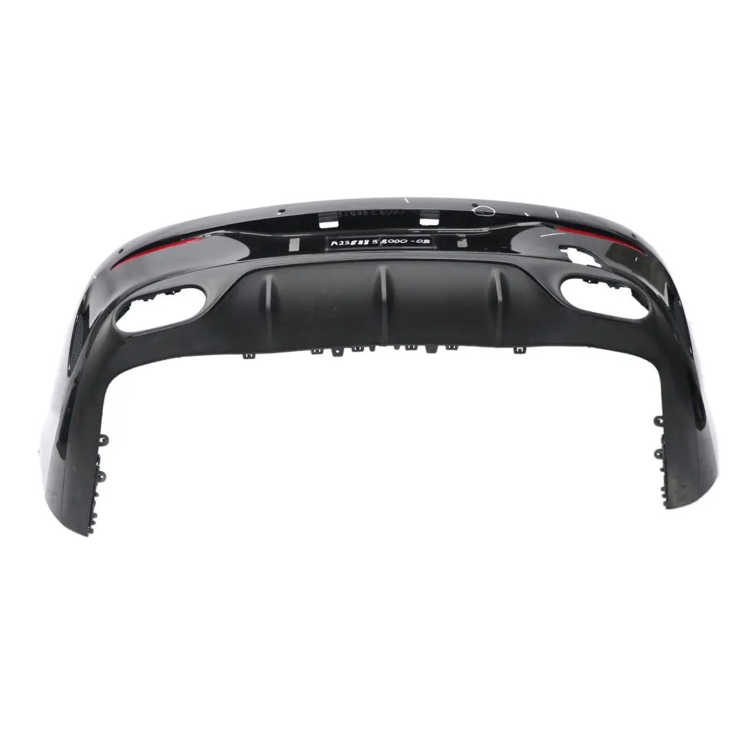 Mercedes C238 Bumper Rear Trim Panel Cover AMG Obsidian Black Metallic - 197 - SKU A2388858000-OB - Part number A2388858000