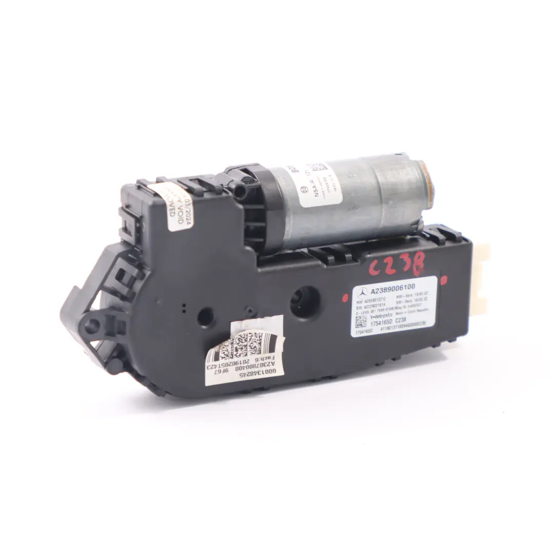 Sunroof Mercedes C238 Panorama Roof Drive Motor Control Module to with Part number A2389006100 Sunroof Mercedes C238 Panorama Roof Drive Motor Control Module - SKU A2389006100 - Part number A2389006100