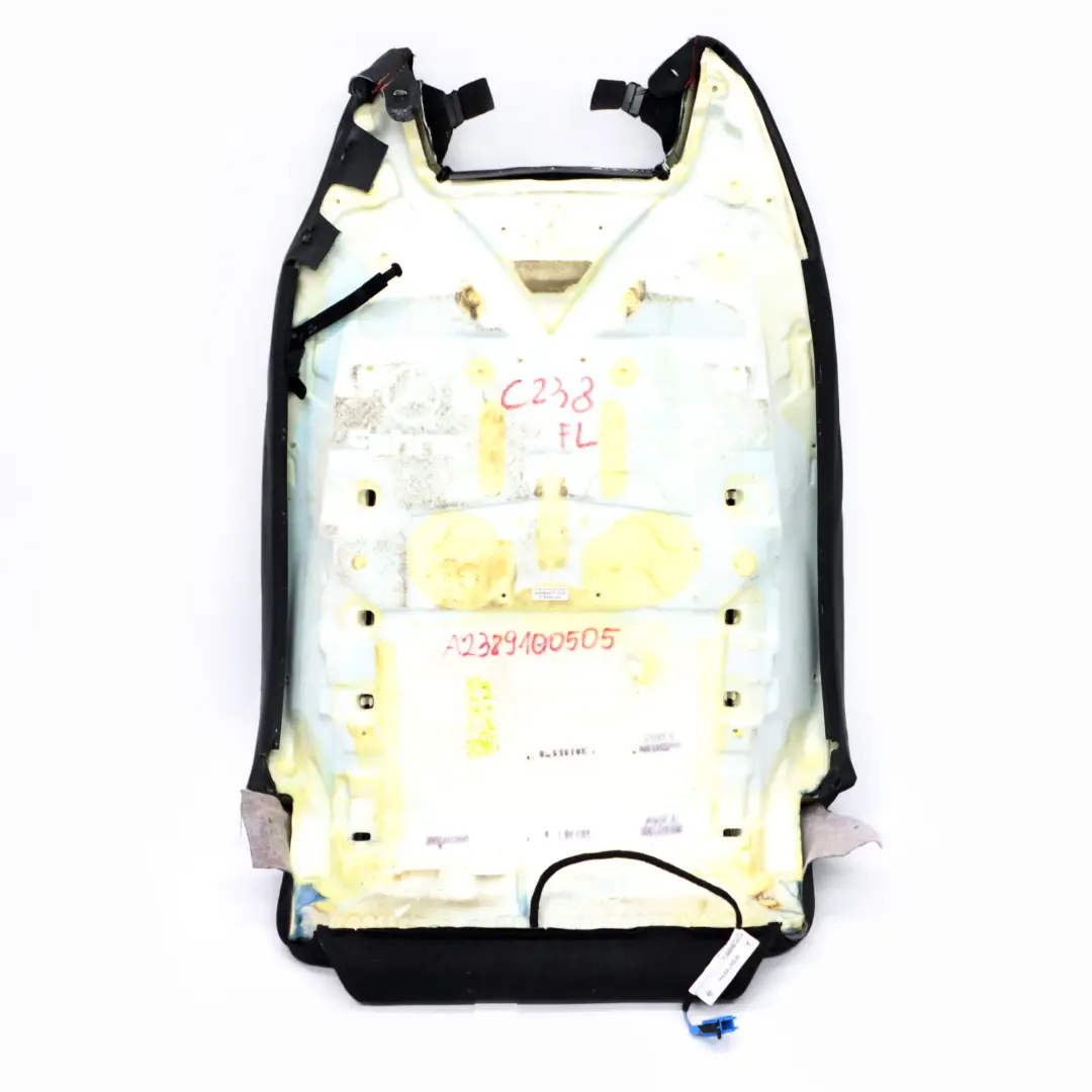 schienale sedile anteriore AMG sinistra destra pelle nera per Mercedes W238 con numero di parte A2389100505 Mercedes W238 schienale sedile anteriore AMG sinistra destra pelle nera - SKU A2389100505 - Numero di parte A2389100505