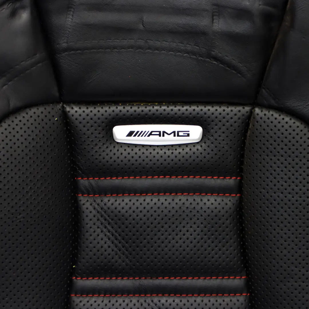 Mercedes W238 Front Seat Backrest AMG Heated Left Right Cover Black Leather - SKU A2389100505 - Part number A2389100505