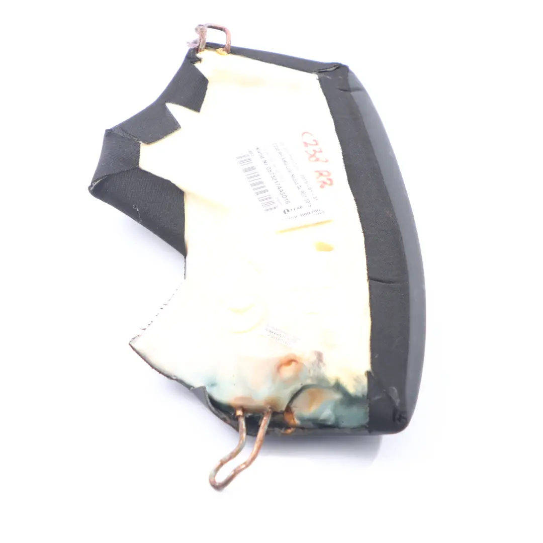  Seitenverkleidung Mercedes C238 Rücksitz rechts Finisher Abdeckung Schwarz Leder - SKU A2389208002 - Teilenummer A2389208002