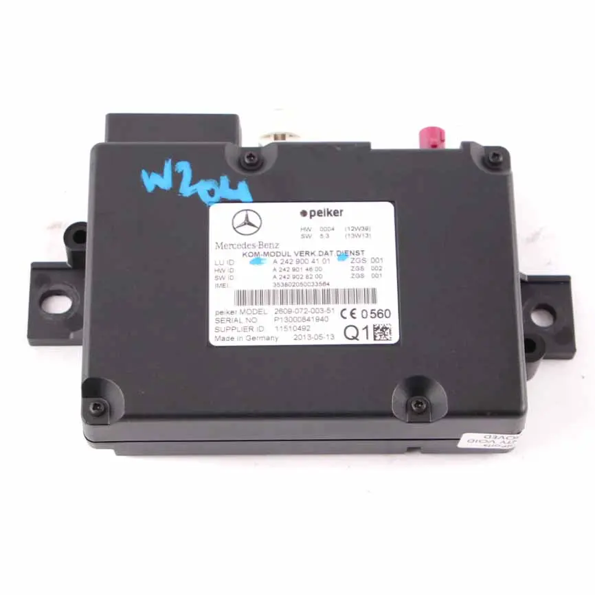 Mercedes W204 W212 Telephone Control Unit Module ECU - SKU A2429004101 - Part number A2429004101